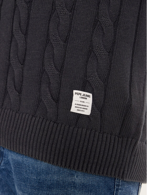 Pepe Jeans Pepe Jeans Sweter Camdem PM702455 Granatowy Regular Fit