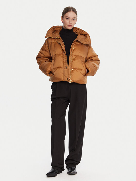 PINKO PINKO Ziemas jaka Imparso Imbottito 105656 A2TF Bēšs Regular Fit