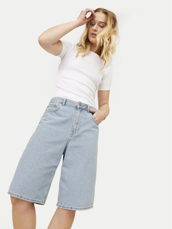JJXX JJXX Farmer rövidnadrág Eda 12253067 Kék Wide Leg