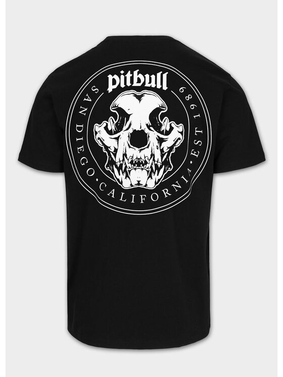 PITBULL PITBULL T-Shirt O'SIDE SKULL Czarny Regular Fit