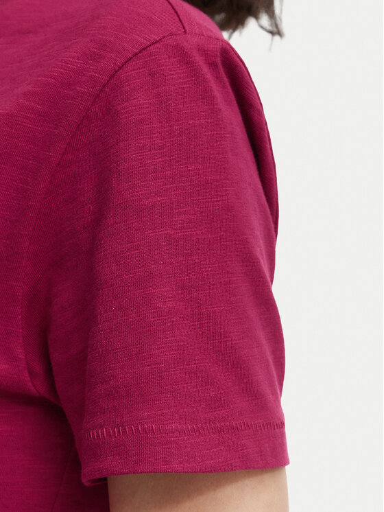 Beverly Hills Polo Club Beverly Hills Polo Club T-Shirt P-SS26W-TS6510 Bordowy Regular Fit
