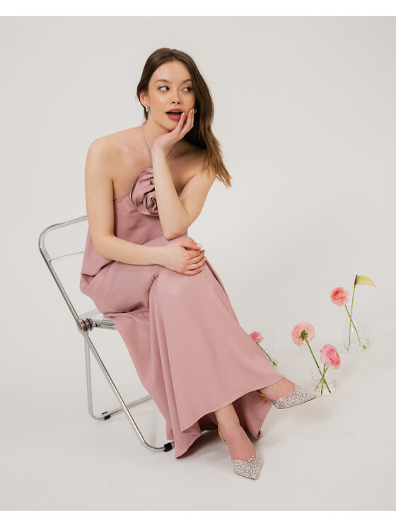 ROSE AVENUE ROSE AVENUE Sukienka koktajlowa NATALIE Różowy Regular Fit