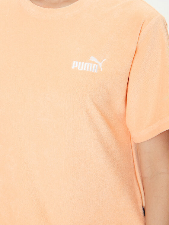 Puma Puma Tričko Ess Elevated 677947 Oranžová Regular Fit