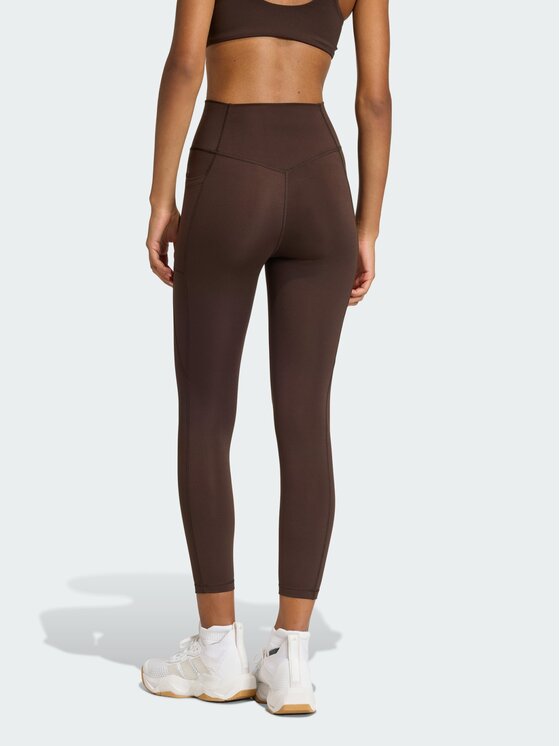 adidas adidas Legginsy 152479 Brązowy Fitted Fit