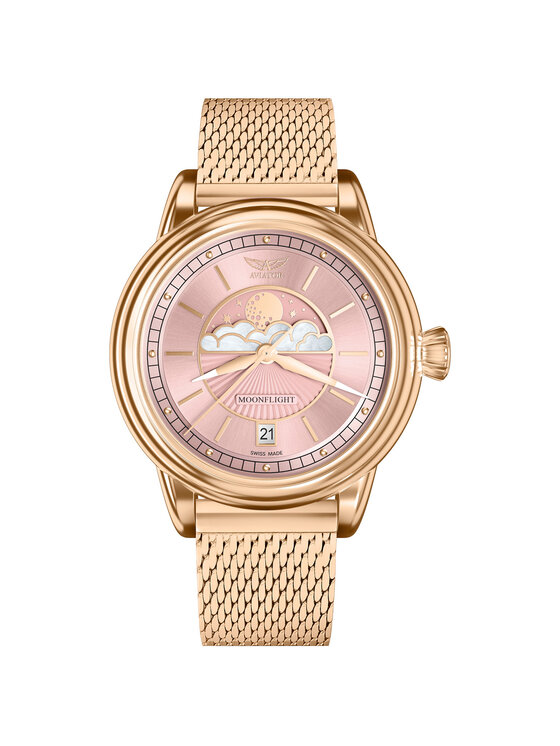 Aviator Aviator Orologio V.1.33.2.258.5 Oro rosa