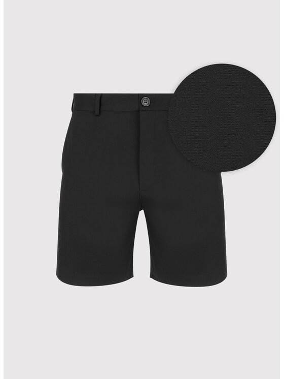 Pako Lorente Pako Lorente Szorty materiałowe P25SF-WS-006 Czarny Regular Fit