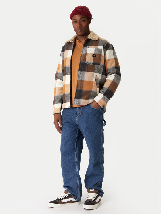 Quiksilver Quiksilver Bunda pro přechodné období Dna Sherpa Harrington EQYJK04201 Hnědá Regular Fit