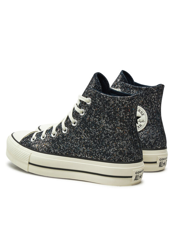 Converse Converse Trampki Chuck Taylor All Star Lift Platform Glitter A09551C 401 Czarny