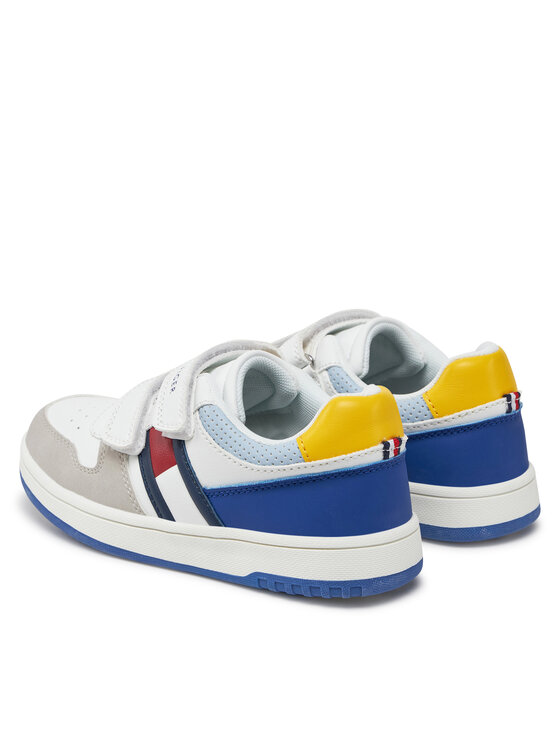 Tommy Hilfiger Tommy Hilfiger Tossud Flag Low Cut Velcro Sneaker T1X9-33844-1269 S Valge