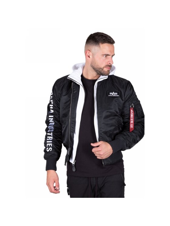 Alpha Industries Alpha Industries Kurtka bomber MA-1 D-Tec SE 133104 Biały Regular Fit