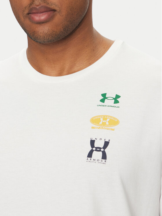 Under Armour Under Armour Tričko EVOL Logo 1390165 Biela Regular Fit