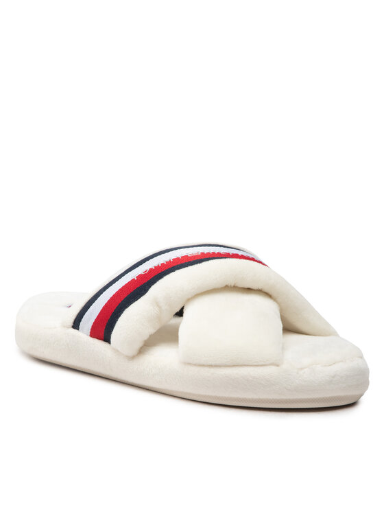 Tommy Hilfiger Пантофи Comfy Home Slippers With Straps FW0FW06888 Бежов
