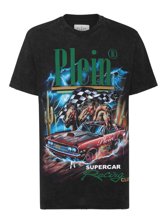 PHILIPP PLEIN PHILIPP PLEIN Tričko 22129 Čierna Regular Fit