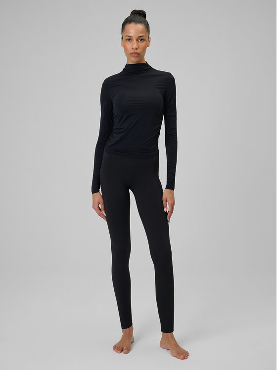 4F 4F Koszulka techniczna YOGA Czarny Slim Fit