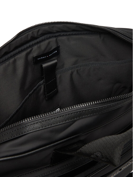 Tommy Hilfiger Tommy Hilfiger Torba na laptopa Th Repreve Computer Bag AM0AM13466 Czarny