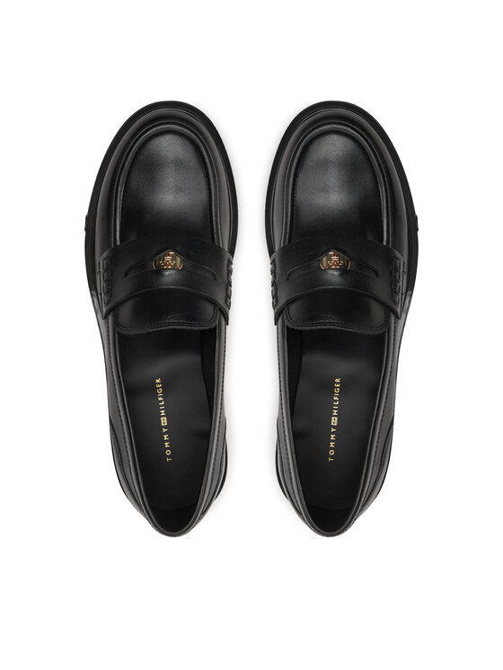 Tommy Hilfiger Tommy Hilfiger Сліпери Th Penny Loafer FW0FW08029 Чорний
