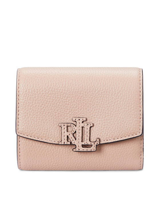 Mały Portfel Damski LAUREN RALPH LAUREN, Różowy, Cameryn 432966782004