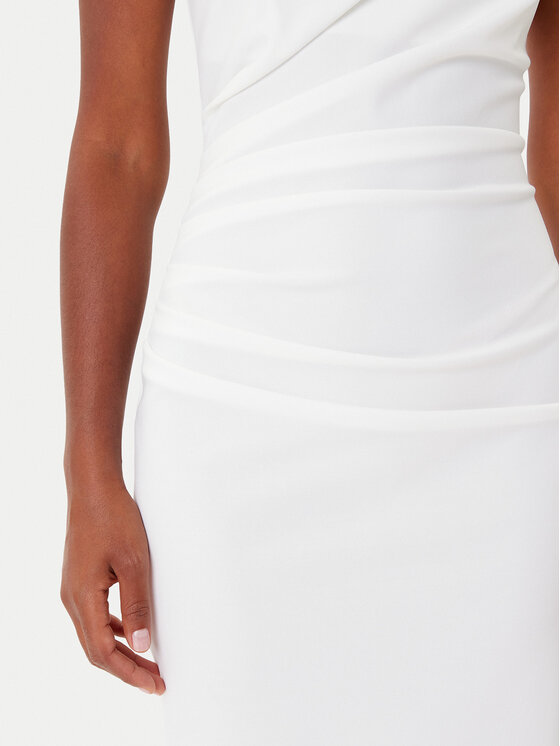 Rinascimento Rinascimento Kokteilikleit CFC0125334003 Valge Slim Fit