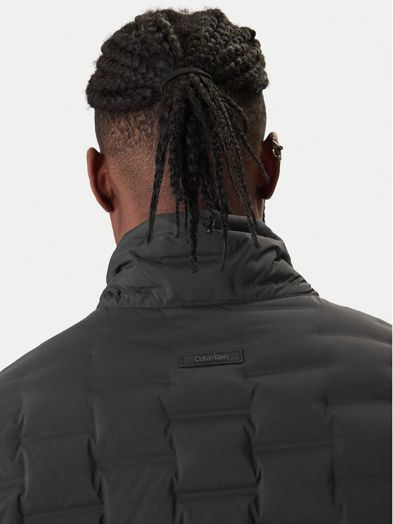 Calvin Klein Calvin Klein Пухено яке LV04LD520G Черен Regular Fit