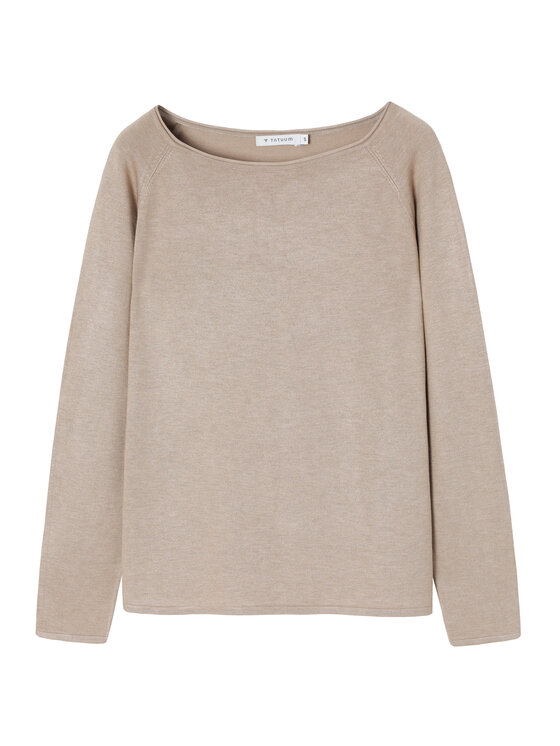 TATUUM Tatuum Sweter BROOKE Beżowy Classic Fit