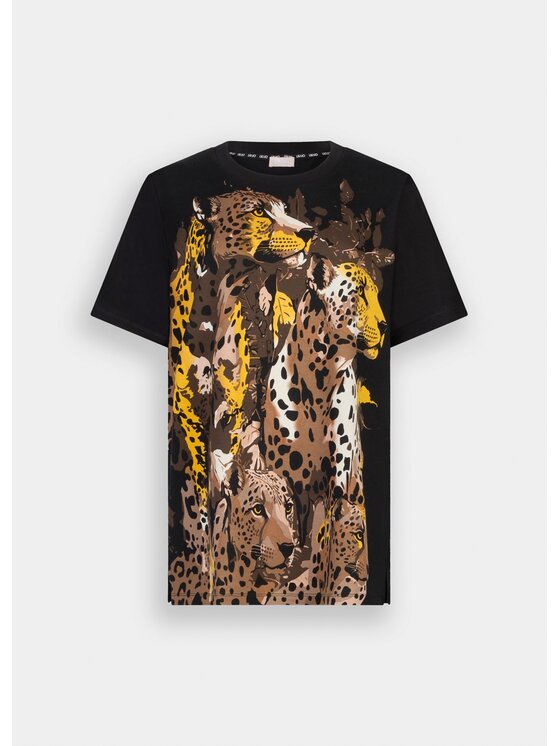 Liu Jo Liu Jo T-shirt TF5168JS923M9994 Nero Regular Fit