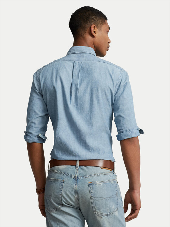 Polo Ralph Lauren Polo Ralph Lauren Koszula jeansowa 710792042001 Niebieski Custom Fit