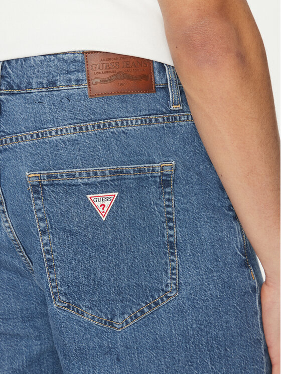 Guess Jeans Guess Jeans Pantaloni scurți de blugi M4YD37 D5M54 Albastru Regular Fit