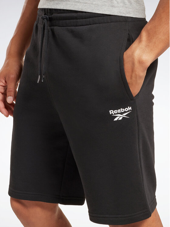 Reebok Reebok Спортни шорти Identity French Terry HS7377 Черен Regular Fit