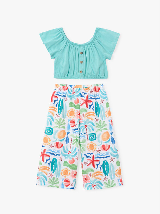 Mayoral Set top și pantaloni 3597 Colorat Regular Fit