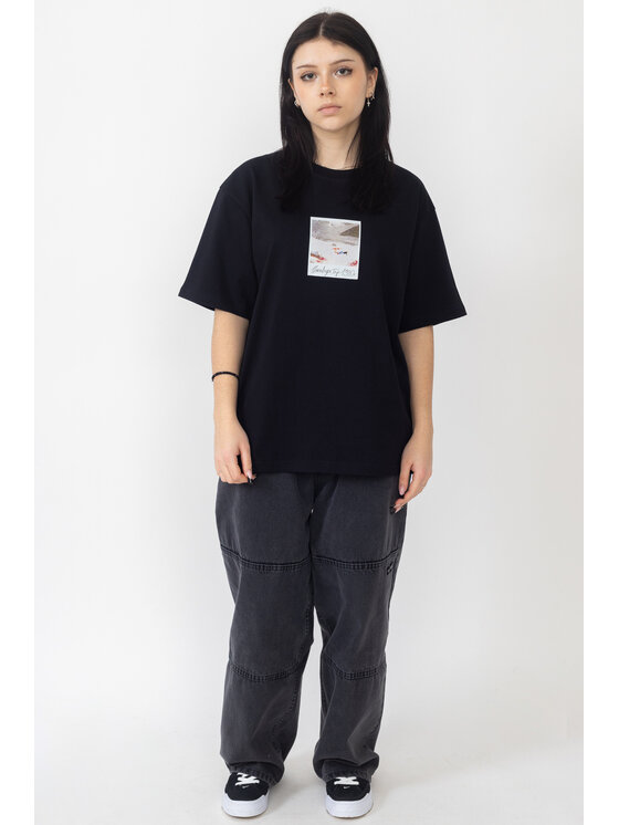 Mercur Mercur T-Shirt Himalaya Czarny Relaxed Fit