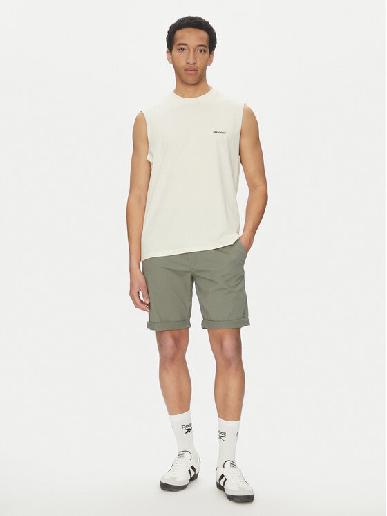 Jack&Jones Jack&Jones Auduma šorti Dave 12182549 Zaļš Regular Fit