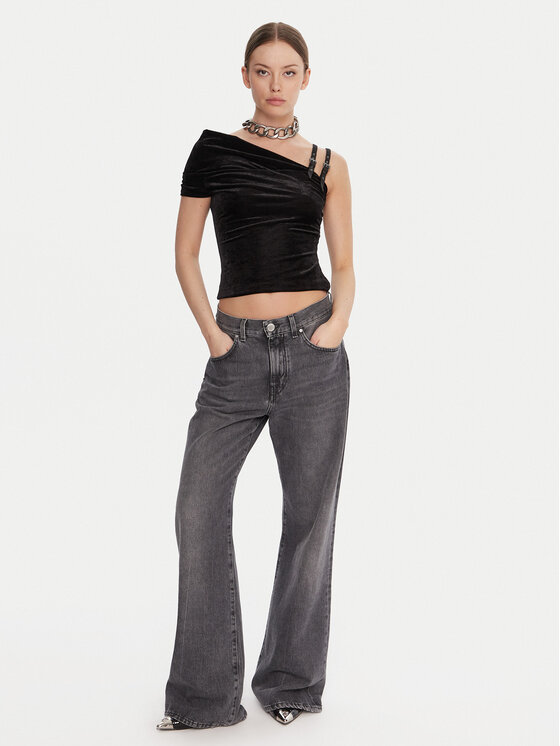 Versace Jeans Couture Versace Jeans Couture Blúz 79HAM616 J0237 Fekete Slim Fit