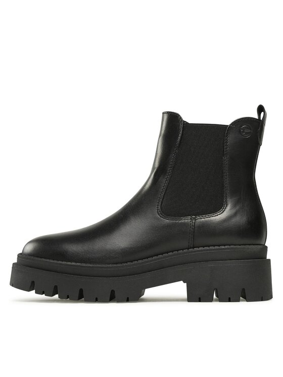 Tamaris Tamaris Kotníková obuv s elastickým prvkem 1-25492-41 Černá