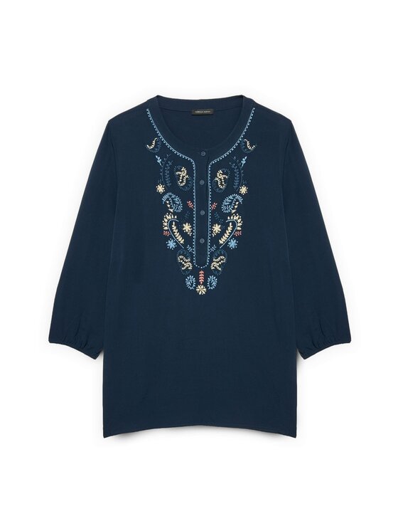 Fiorella Rubino Fiorella Rubino Blusa 2843T002364N033 Turchese Regular Fit