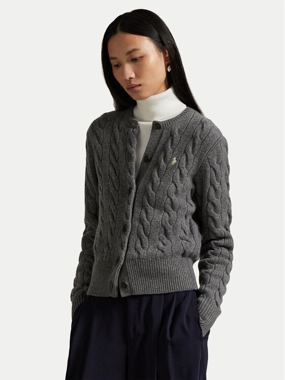 Polo Ralph Lauren Kardigan 211972104500 Szary Slim Fit
