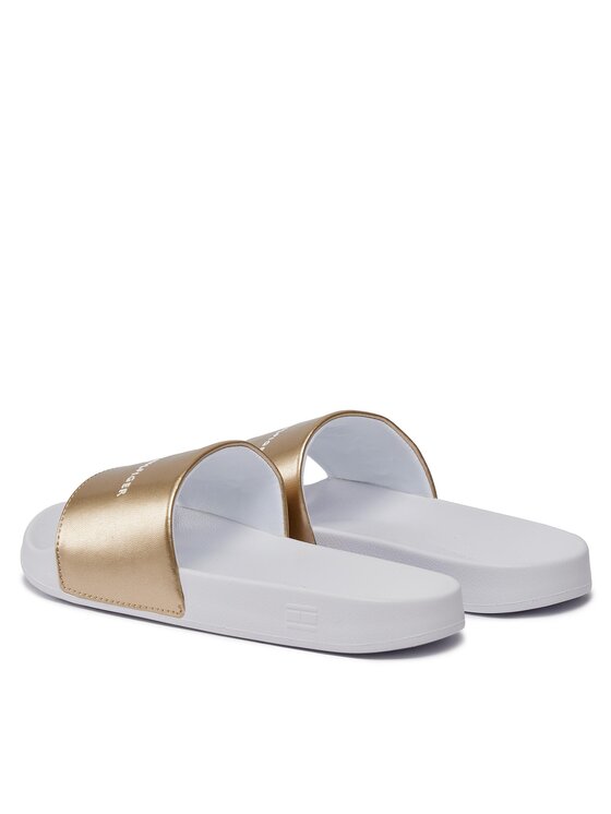 Tommy Hilfiger Tommy Hilfiger Natikače Metallic Pool Slide FW0FW07829 Bijela