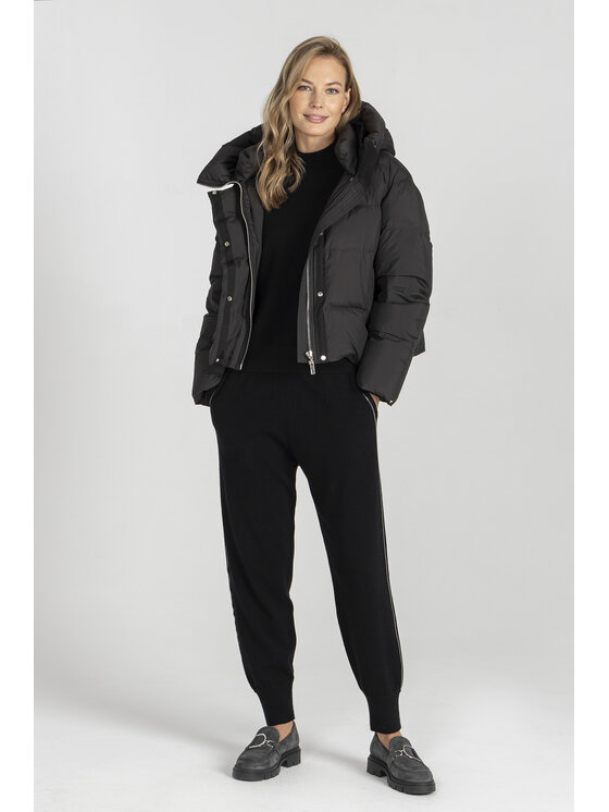 Deni Cler Milano Deni Cler Milano Kurtka zimowa T-DC-9059-E5-40-90-1 Czarny Oversize