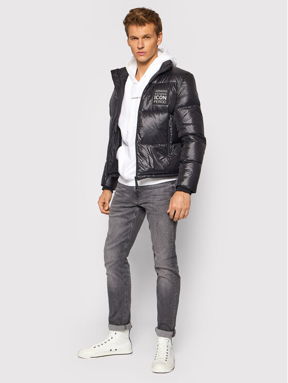 Armani Exchange Armani Exchange Vatovaná bunda 8NZBP2 ZNYNZ 1200 Černá Regular Fit