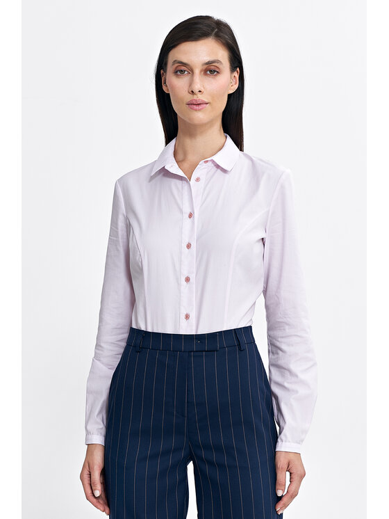 NIFE NIFE Spodnie damskie SD103 Granatowy Regular Fit