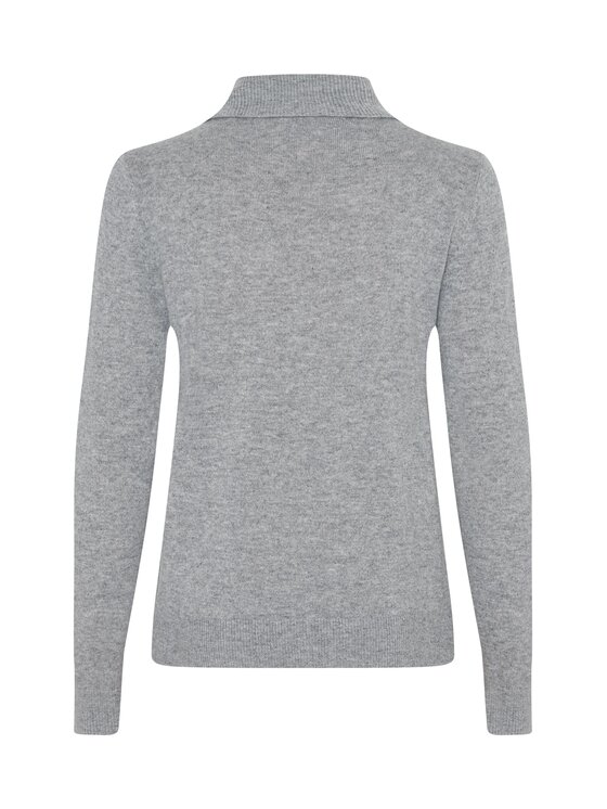 Style Republic Style Republic Golf kaszmiru Szary jasny Slim Fit