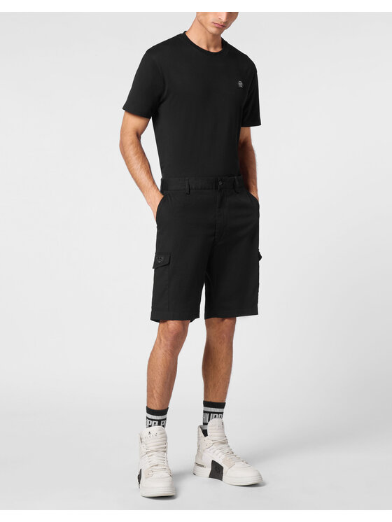 PHILIPP PLEIN PHILIPP PLEIN Šortky 9389 Čierna Regular Fit