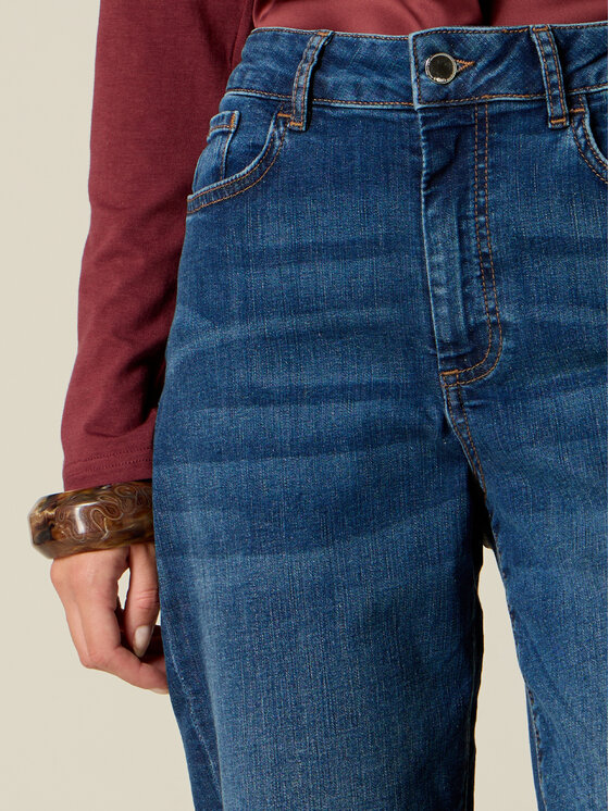 Oltre Oltre Jeansy P424R009376N024 Niebieski Boy Fit