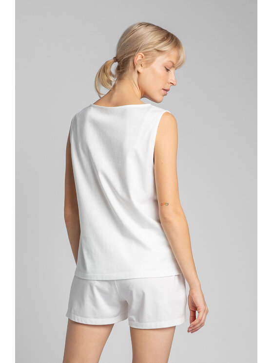 LaLupa LaLupa Bluzka LA015 Biały Comfortable Fit