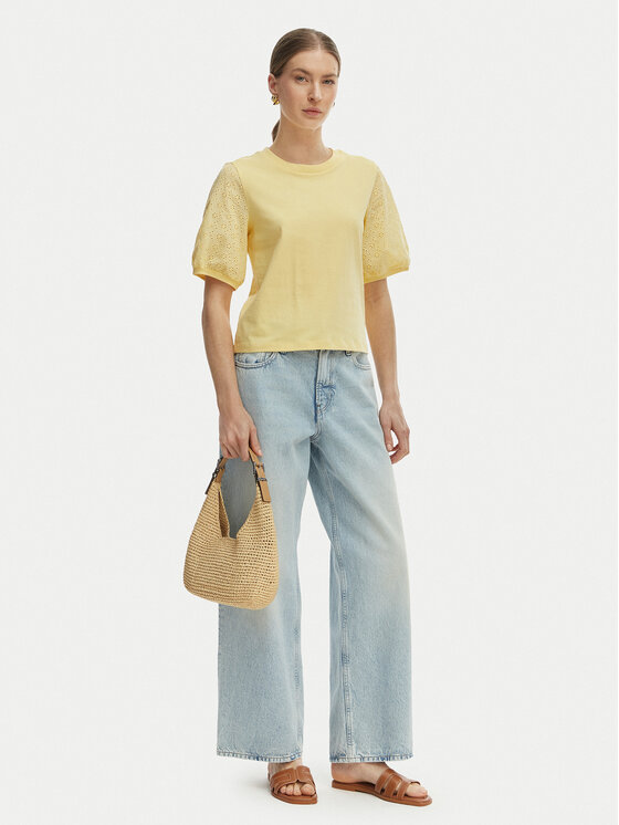 Vero Moda Vero Moda Μπλουζάκι Janni 10340706 Κίτρινο Regular Fit