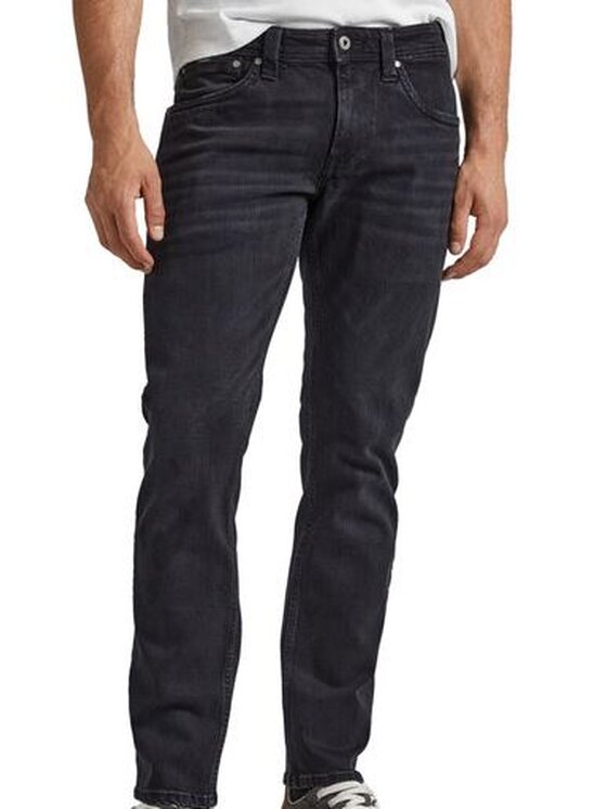 Pepe Jeans Pepe Jeans Kalhoty z materiálu PM206318XV14 000 Černá Regular Fit