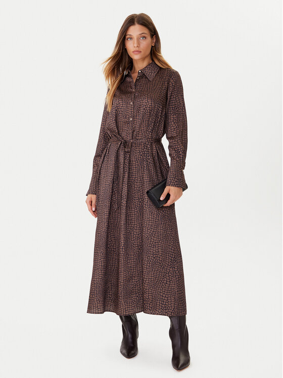 JOOP! JOOP! Rochie tip cămașă 58 JW243D268 30049375 Bej Regular Fit
