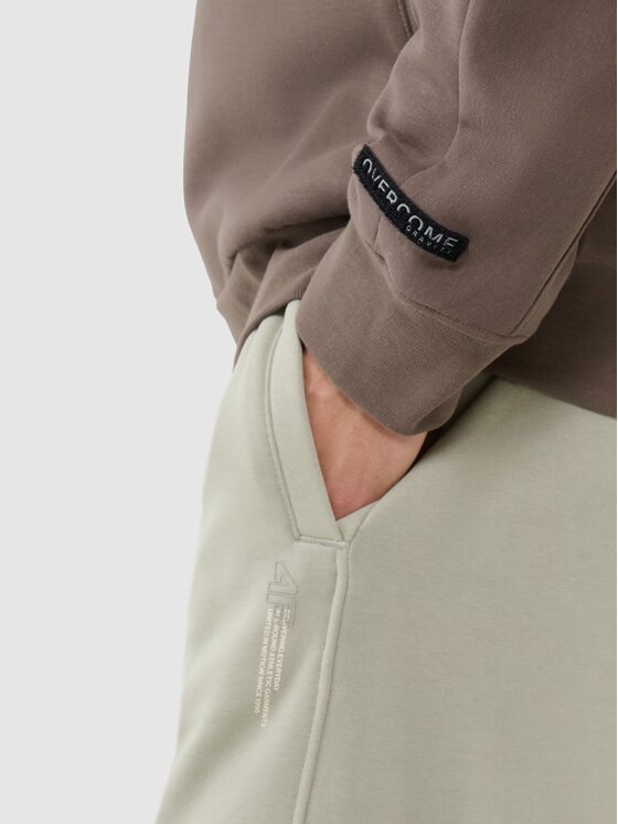 4F 4F Felpa 4FWSS25TSWSM1537-80S Marrone Regular Fit