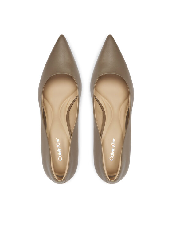 Calvin Klein Calvin Klein Pantofi cu toc subțire Ess Stiletto 70 HW0HW02607 Bej