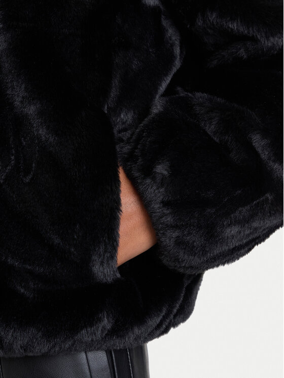 Vero Moda Vero Moda Кожено палто Sonjaliga 10331291 Черен Regular Fit
