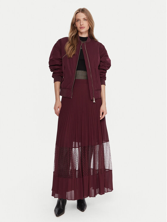 TWINSET TWINSET Maksi sijonas 252TP2642 Violetinė Regular Fit